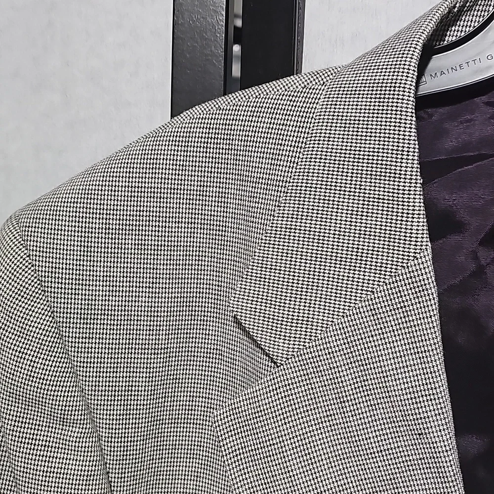 Irvine Park Silver Blazer Suit Jacket Size 46R Vintage